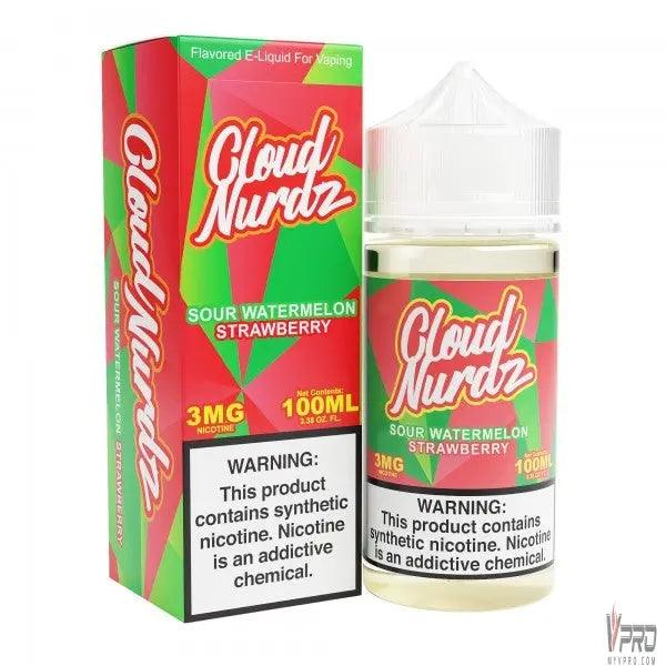 Sour Watermelon Strawberry - Cloud Nurdz Synthetic 100mL Cloud Nurdz E-Liquid