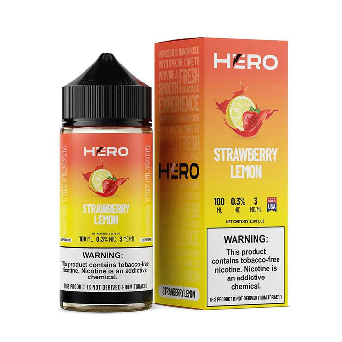 Strawberry Lemon - Hero E-liquid 100mL Hero Vape Juice