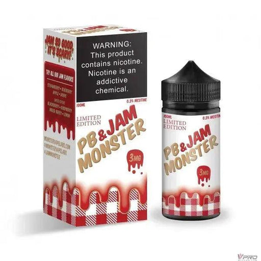 Strawberry - PB & Jam Monster 100mL Monster Vape Labs