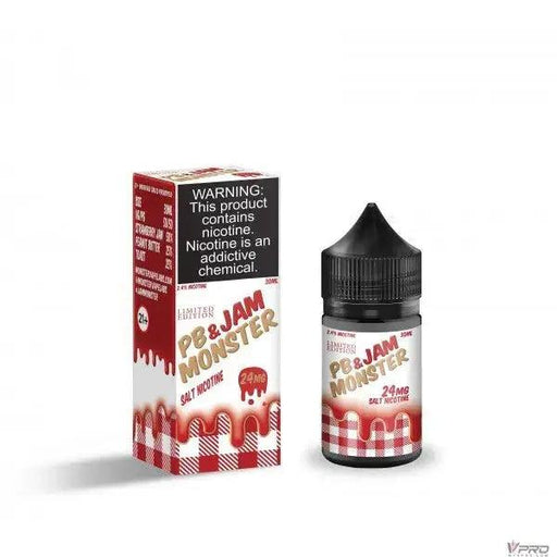 Strawberry - PB & Jam Monster Salt 30mL Monster Vape Labs