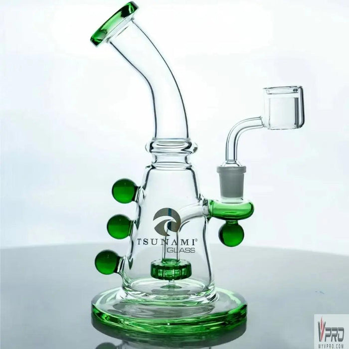 Tsunami Glass Concentrate Rig Marble Water Pipe - MyVpro