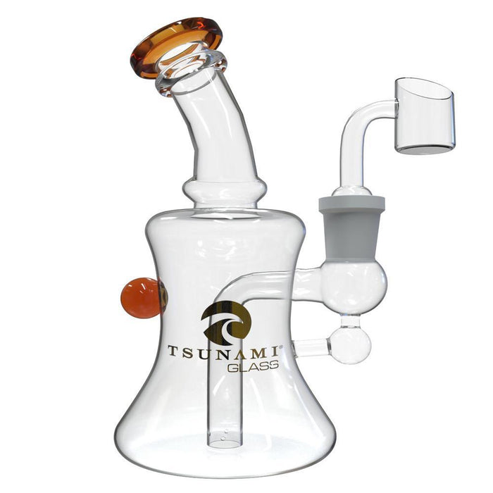 Tsunami Glass Water Pipe Rig Mini Micro - 6 Inches - 177 Grams