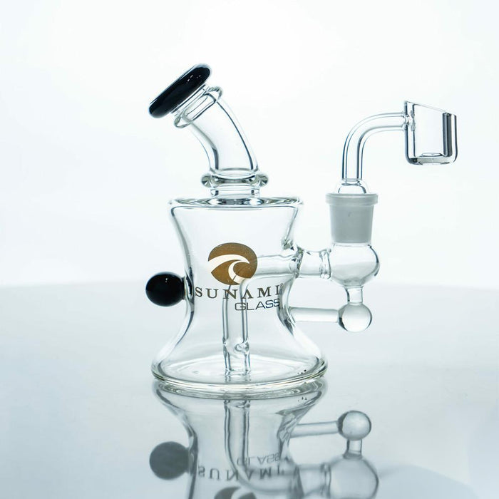 Tsunami Glass Water Pipe Rig Mini Micro - 6 Inches - 177 Grams