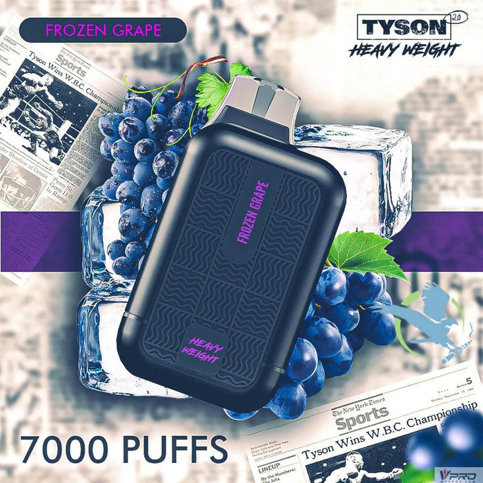 Tyson 2.0 Heavy Weight  7000 Puffs 5% Nicotine Disposable Tyson 2.0