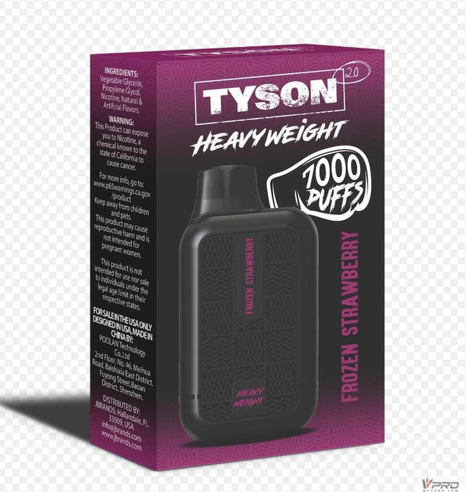 Tyson 2.0 Heavy Weight  7000 Puffs 5% Nicotine Disposable Tyson 2.0