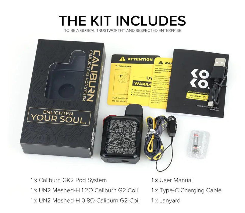 UWELL CALIBURN GK2 18w Pod System Kit - My Vpro