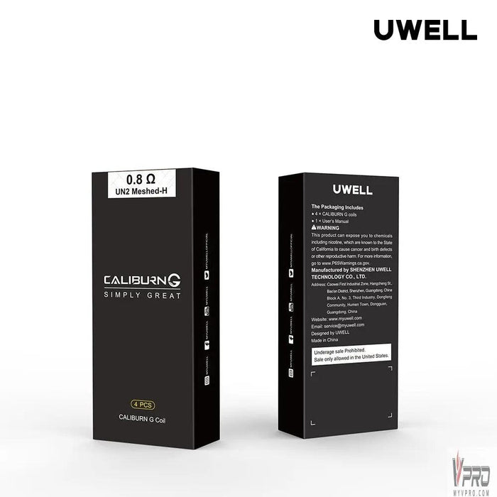 Uwell Caliburn G Replacement Coils Uwell