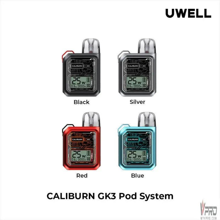 Uwell Caliburn GK3 25W Pod System Uwell