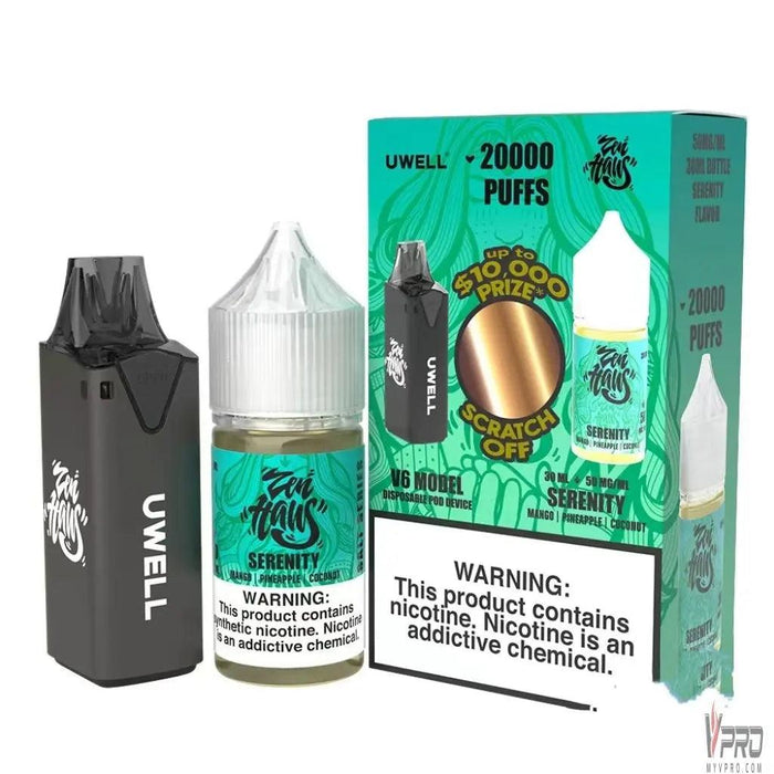 Uwell V6 Model Device With 1 x 30mL Salt E-liquid - MyVpro