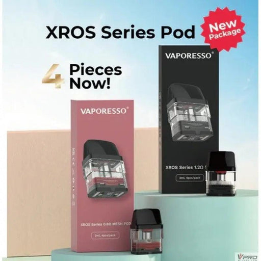 Vaporesso XROS Series 2ML/ 3ML Refillable Replacement Pods - Pack of 4 Vaporesso