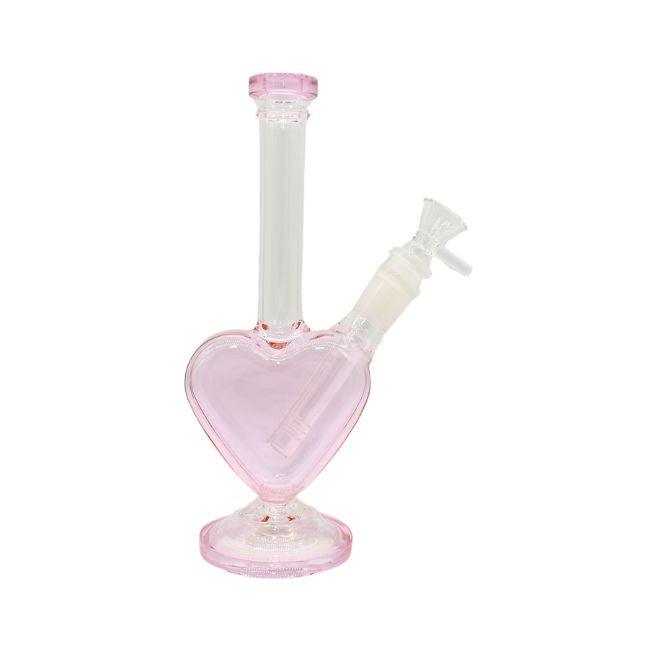 10'' Heart Shape Fancy Color Tube Water Pipe