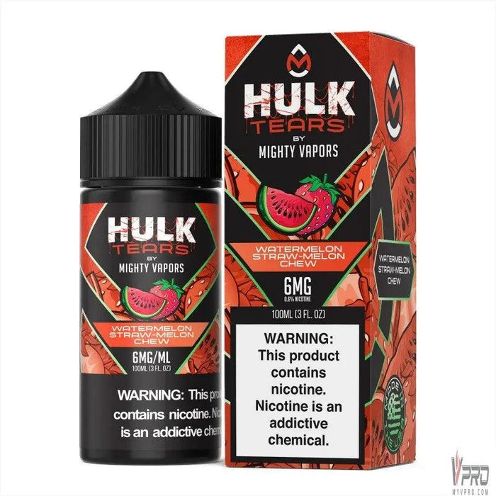 Watermelon Straw Melon Chew - Hulk Tears 100mL Mighty Vapors