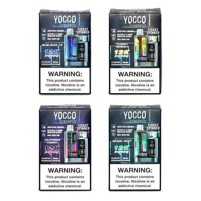 YOCCO Cyberpod 12000 Puffs Nic Salt Rechargeable Disposable Aspire