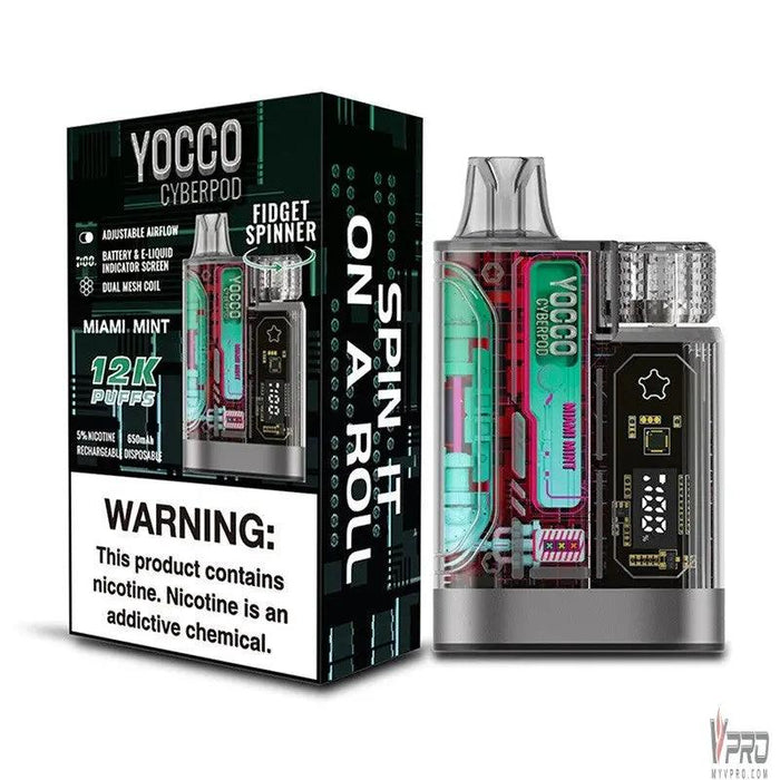 YOCCO Cyberpod 12000 Puffs Nic Salt Rechargeable Disposable Aspire