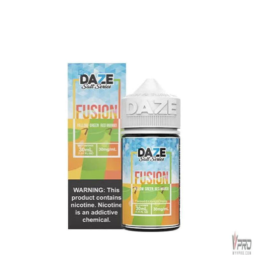 Yellow Green Red Mango ICED - 7 Daze Fusion Syn Salt Nic 30mL 7Daze E-Liquid