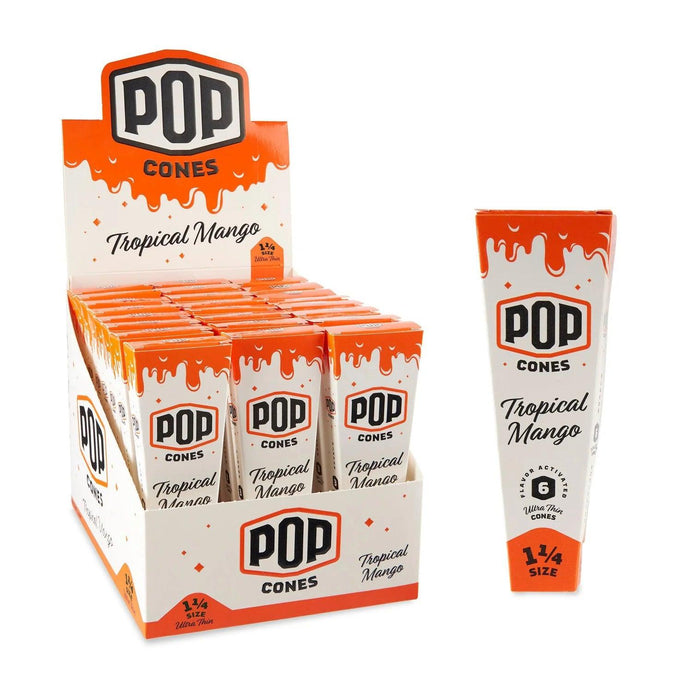 Pop Cones Ultra Thin 1 1/4 Size Cones - Pack of 6