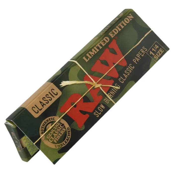 RAW Camo 1 1/4 Size Rolling Papers - Limited Edition