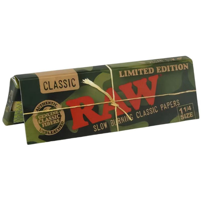 RAW Camo 1 1/4 Size Rolling Papers - Limited Edition