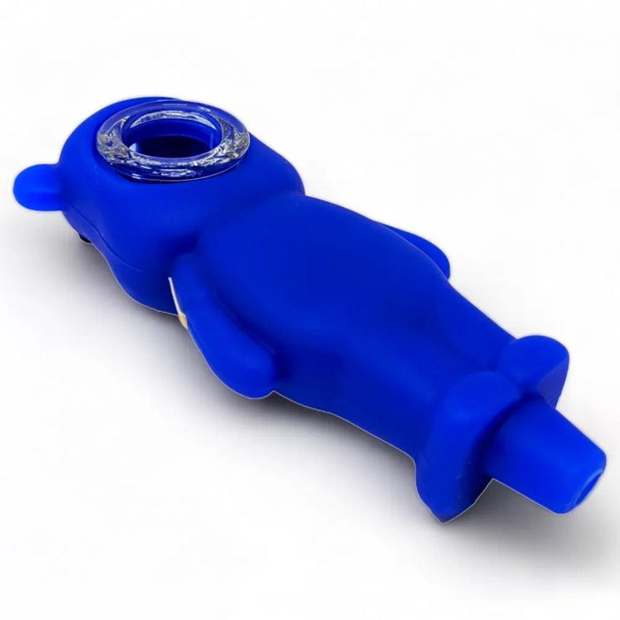 Colorful Silicone Bear-Shaped Hand Pipes