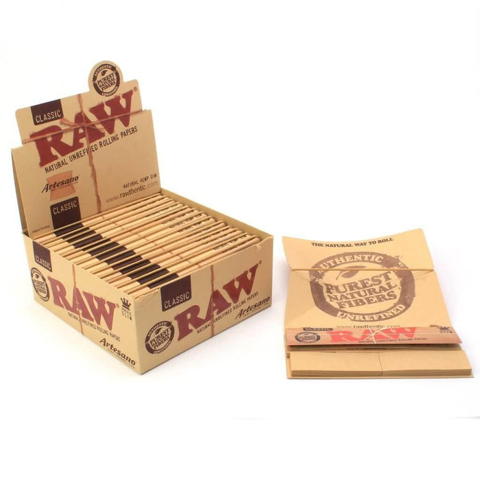 RAW Rolling Papers - Artesano Tray Papers - King Size Slim