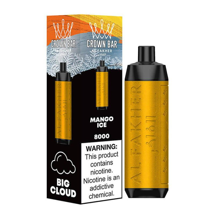 Al Fakher Crown Bar Big Cloud 8000 Puffs Disposable - MyVpro