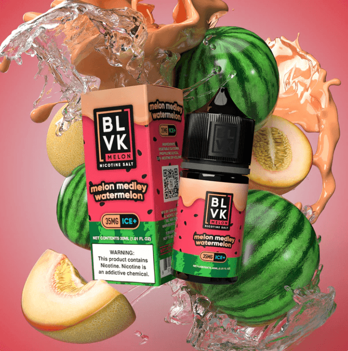 Melon Medley Watermelon Ice - BLVK Melon Salt 30mL