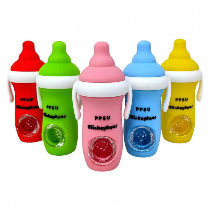 Silicone Baby Bottle Hand Pipe – Durable & Fun Design