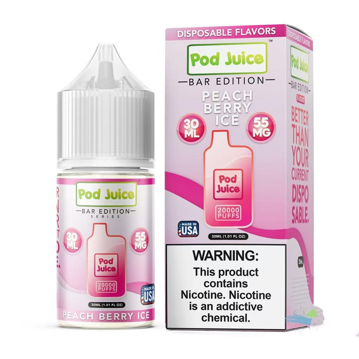 Peach Berry Ice - Pod Juice Bar Salt 30mL