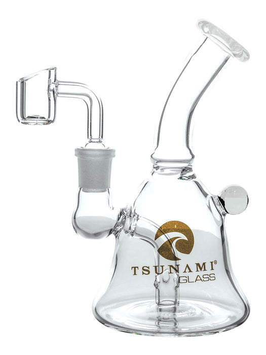 Tsunami Glass Water Pipe Rig Mini Micro - 6 Inches - 177 Grams